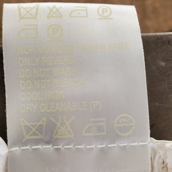 Escada Margaretha Ley Beige Gold Metallic Open Knit Mini Dress Sweater Luxury - Picture 4 of 8